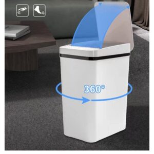 XBWEI Smart Trash Can for Bathroom Kitchen Automatic Wastebasket Waterproof Trash Waste Bins