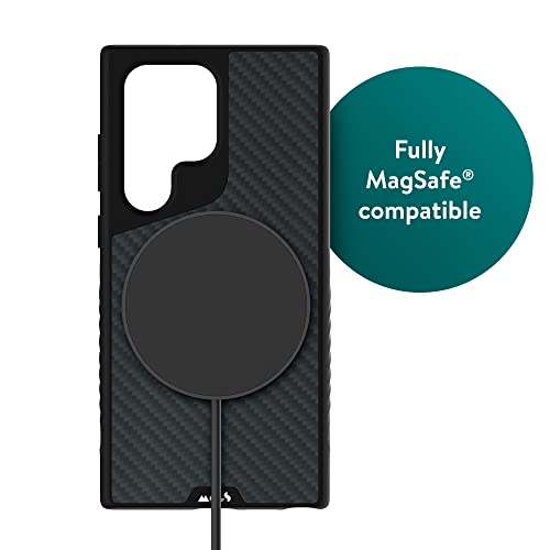 Mous - Case for Samsung Galaxy S23 Ultra - Carbon Fiber - Limitless 5.0 - Protective S23 Ultra Case MagSafe Compatible - Shockproof Phone Cover