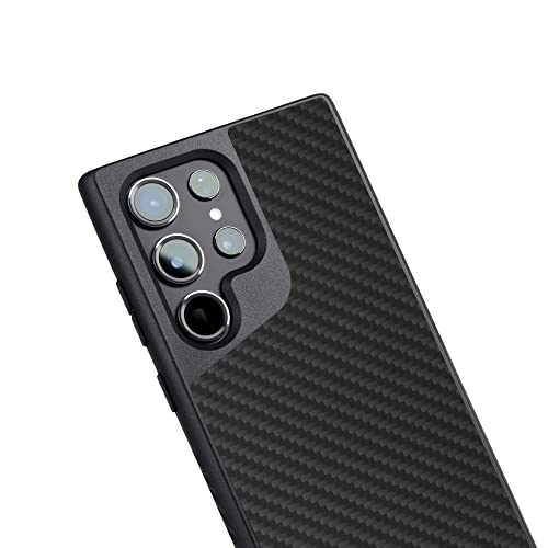 Mous - Case for Samsung Galaxy S23 Ultra - Carbon Fiber - Limitless 5.0 - Protective S23 Ultra Case MagSafe Compatible - Shockproof Phone Cover