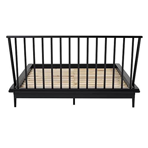 Walker Edison Lennon Platform, Queen (U.S. Standard), Black