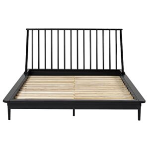 Walker Edison Lennon Platform, Queen (U.S. Standard), Black