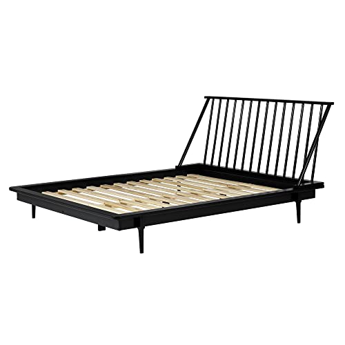 Walker Edison Lennon Platform, Queen (U.S. Standard), Black