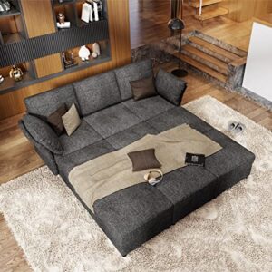 AMERLIFE Sectional Sofa- Modular Sectional Couch, Middle Seat(Dark Grey)