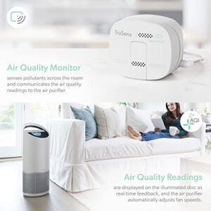 TruSens Air Purifier with Pet Filter Bundle | Large | UV-C Light + HEPA Filtration | SensorPod™ Air Quality Monitor | Filters Pet Odors, Pet Dander, Germs And Bacteria