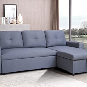 Devion Furniture LFD Sofabed, Gray