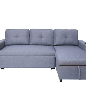 Devion Furniture LFD Sofabed, Gray