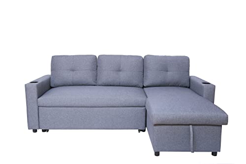 Devion Furniture LFD Sofabed, Gray