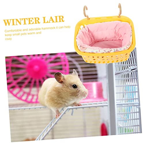 balacoo 1 Set Ferret Guinea Warm Rat Sugar Bird Comfortable Cage Winter Chinchilla House Hamster Accessories Pets Cave Resting Rabbit Hammock Parrot Keeping for Sleeping Pet Squirrel