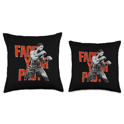 CREED Adonis Face Your Past red Typography Throw Pillow, 16x16, Multicolor