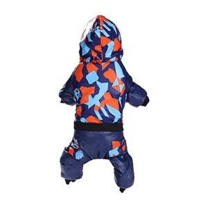pet clothes for small dogs male pet autumn and winter camouflage casual hooded dog clothes cotton coat four legged clothes dog clothing