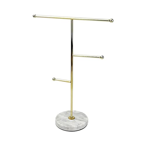 DITUDO Jewelry Stand Home Anti Lost Necklace Display Holder Pendant Storage Rack T-Bar Hanging Organizer Wedding Gift