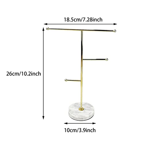 DITUDO Jewelry Stand Home Anti Lost Necklace Display Holder Pendant Storage Rack T-Bar Hanging Organizer Wedding Gift