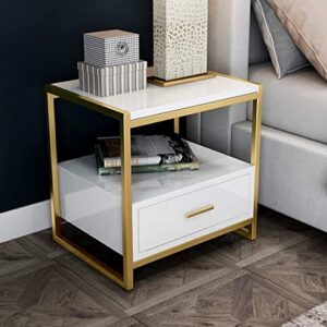 SJYDQ Nordic Nightstand Wooden Side Tables Bedroom Bedside Table with Drawer Bedroom Furniture Tea Table Customizable