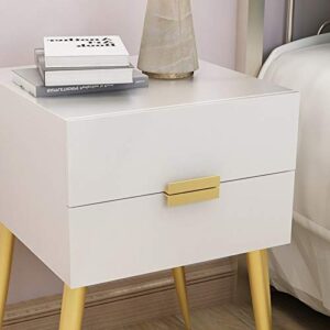 SJYDQ Nordic Bedroom Bedside Table Simple Solid Wood Storage Cabinet Economy Simple Dormitory Bedside Small Cabinet Side Cabine