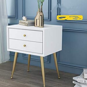 SJYDQ Nordic Bedroom Bedside Table Simple Solid Wood Storage Cabinet Simple Bedside Small Cabinet Side Cabinet (Color : E)