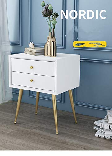 SJYDQ Nordic Bedroom Bedside Table Simple Solid Wood Storage Cabinet Simple Bedside Small Cabinet Side Cabinet (Color : E)