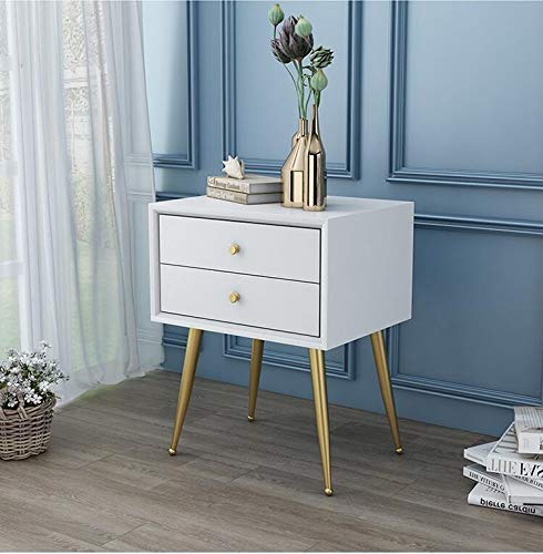 SJYDQ Nordic Bedroom Bedside Table Simple Solid Wood Storage Cabinet Simple Bedside Small Cabinet Side Cabinet (Color : E)