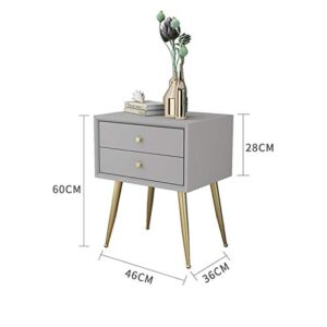 SJYDQ Nordic Bedroom Bedside Table Simple Solid Wood Storage Cabinet Simple Bedside Small Cabinet Side Cabinet (Color : E)