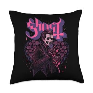 ghost official ghost – bouquet iv throw pillow, 18x18, multicolor
