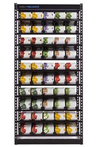 can rotation organizer | large canned food organizer for pantry | black large food rotation system | harvest | shelf reliance (can rotation organizer 28-32 oz (medium))