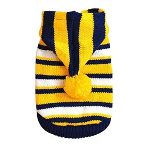 pet clothes for small dogs clothes teddy sweatshirt autumn winter striped suit puppy puppy costume cat with hat