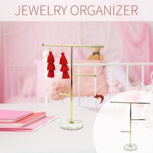 DITUDO Jewelry Stand Home Anti Lost Necklace Display Holder Pendant Storage Rack T-Bar Hanging Organizer Wedding Gift