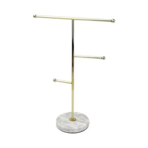 DITUDO Jewelry Stand Home Anti Lost Necklace Display Holder Pendant Storage Rack T-Bar Hanging Organizer Wedding Gift