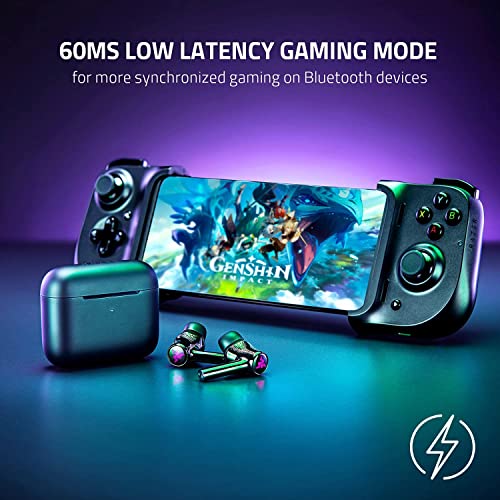 Kishi Gaming Controller For Android - SmartPhone Gaming Console Xbox Cloud - Hammerhead True Wireless X Bluetooth Gaming Earbuds 10w Charger (Bundle)