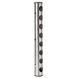 wall bottle holder, stainless steel wall mounted vertical wine holder rack for household bar supplies(silver 8 holes) older red wine bottle (stainless steel 8 holes)