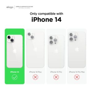 [Bundle] elago Silicone Case Compatible with iPhone 14 & Clear Case Compatible with AirPods Pro 2nd Generation