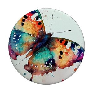 Butterfly Watercolor Illustration PopSockets Standard PopGrip