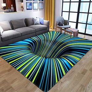 micidad 3d optical illusion rug non-slip vision vertigo area rugs for living room bedroom table floor mats 15.7 in x 23.6 in(40 * 60cm)