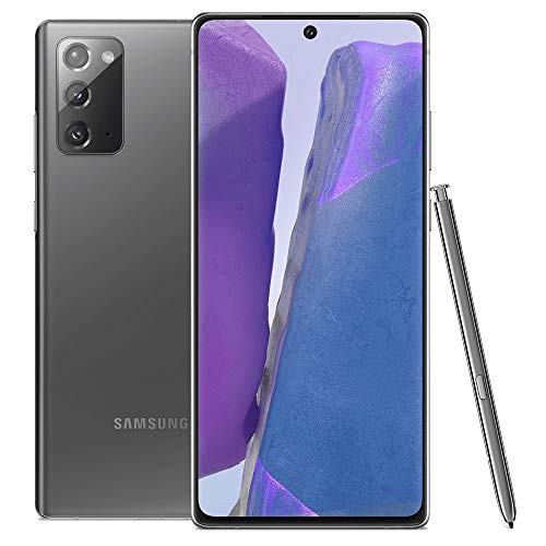 SAMSUNG Galaxy Note 20 5G (128GB, 8GB) 6.7'' AMOLED+, Snapdragon 865, Global Volte (GSM + CDMA) Factory Unlocked (AT&T, Verizon, Sprint, Metro) N981U (w/Fast Wireless Charger, Mystic Gray)