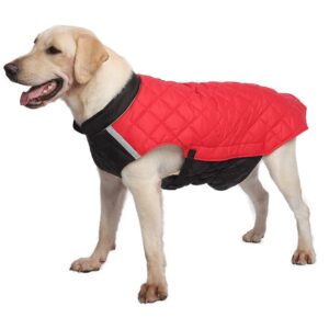 Pet Clothes for Medium Dogs Boys Jackets Winter Vest Pet Windproof Cold Weather Coats Small Medium Dog Clothes with Reflective Warm Dog Sweaters