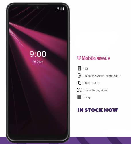 T-Mobile REVVL Smartphone - Unlocked (Renewed) (Revvl V | 32 GB)