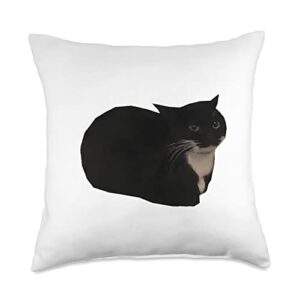 cat memes spinning maxwell throw pillow, 18x18, multicolor