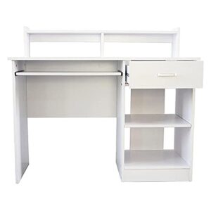 czdyuf general style particleboard computer desk white