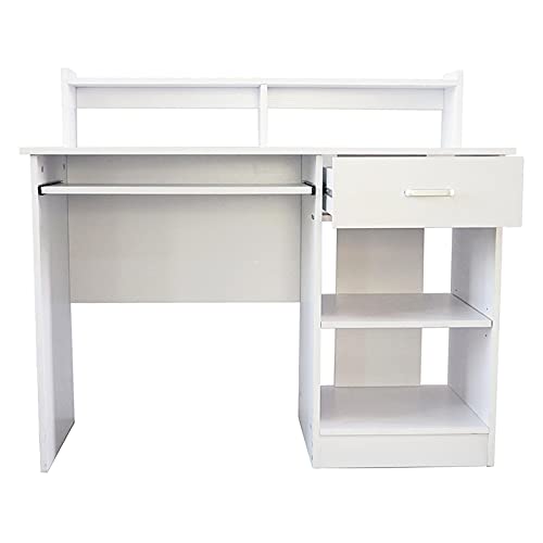 CZDYUF General Style Particleboard Computer Desk White