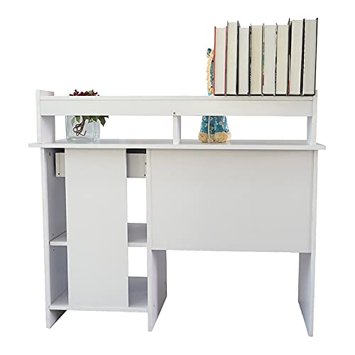CZDYUF General Style Particleboard Computer Desk White
