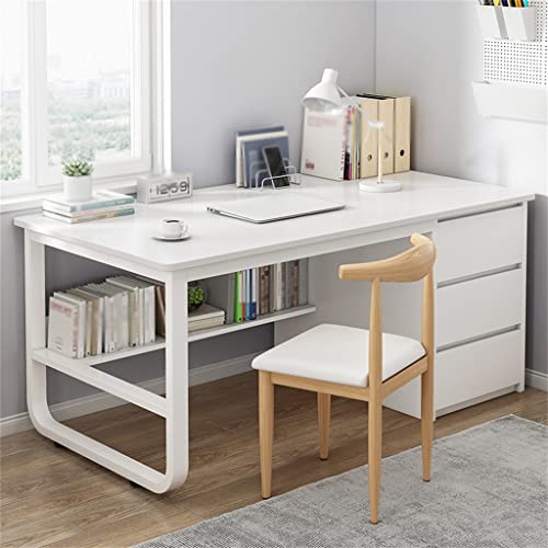 CZDYUF Computer Desk Large Capacity Drawer Home Desk Bedroom Writing Desk (Color : C, Size : As Shown)