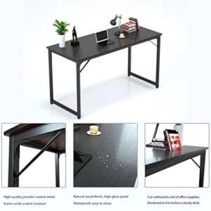 CZDYUF Computer Desk 43" Wide Desktop Office Desk Waterproof Steel Frame Laptop Table Style Study Table for Home Office (Color : E, Size : 43")