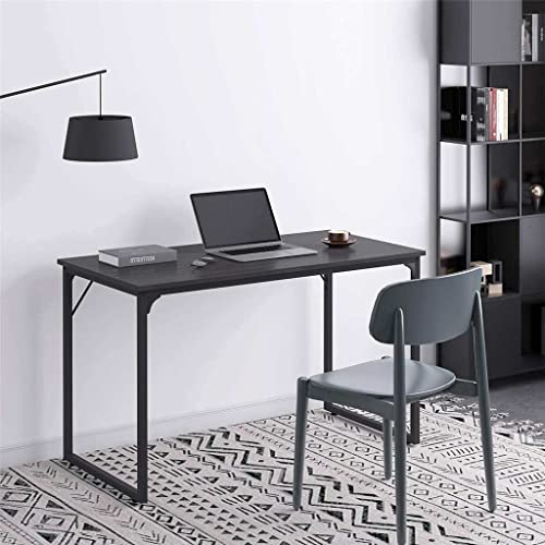 CZDYUF Computer Desk 43" Wide Desktop Office Desk Waterproof Steel Frame Laptop Table Style Study Table for Home Office (Color : E, Size : 43")