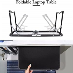 CZDYUF Lifting Computer Desk Rolling Table Desk with Adjustable Height Laptop Notebook Swivel Desk with 5 Wheels Leg Table (Color : D, Size