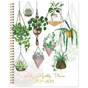 planner 2023-2024 - july 2023-june 2024, academic planner 2023-2024, weekly and monthly planner, 8'' x 10'', 2023-2024 planner with twin-wire binding, flexible cover, perfect daily organizer