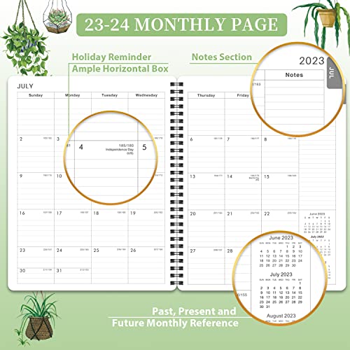 Planner 2023-2024 - July 2023-June 2024, Academic Planner 2023-2024, Weekly and Monthly Planner, 8'' x 10'', 2023-2024 Planner with Twin-Wire Binding, Flexible Cover, Perfect Daily Organizer