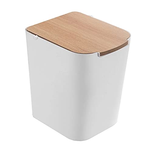 LIRUXUN Trash Can Household Trash Can Press Storage Bin with Lid Trash Can Kitchen Bathroom Trash Can