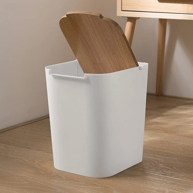 LIRUXUN Trash Can Household Trash Can Press Storage Bin with Lid Trash Can Kitchen Bathroom Trash Can