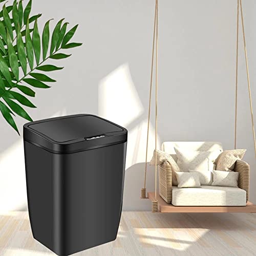 LIRUXUN Automatic Touchless Trash Can Intelligent Induction Motion Sensor Trash Can Recycle Bin Kitchen Garbage Car Trash