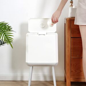 LIRUXUN Kitchen Trash Can Large-Capacity Push-Type Trash Can Household Trash Can Lid