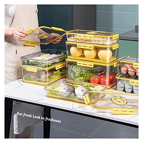 TIST Food Storage Box Container With Lid Sealed Food Storage Box For Refrigerator ( Color : Blue , Size : 6# )